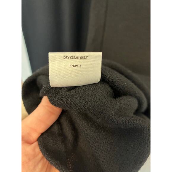 100% Wool Black Wide Leg Pants Eileen Fisher - Picture 5 of 8